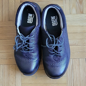 Drew Tulip Women’s Metallic Bronze Leather Comfort Shoes 6.5 W